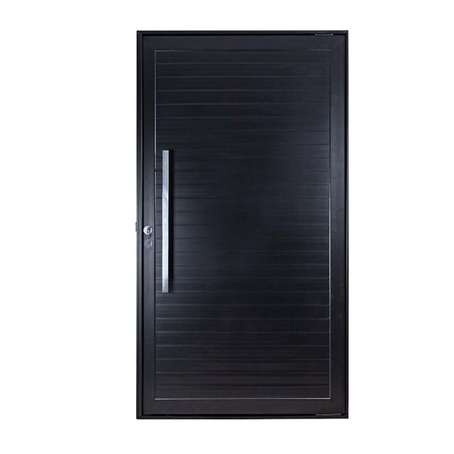 Porta Lambril Pivotante Com Puxador Esquerda 220x100 Preto Topsul Esquadrisul