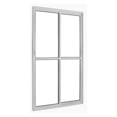 Porta-de-Correr-de-Aluminio-2-Folhas-Moveis-Topsul-Esquadrisul-Alt--210-cm-X-Comp--120-cm-Branco-