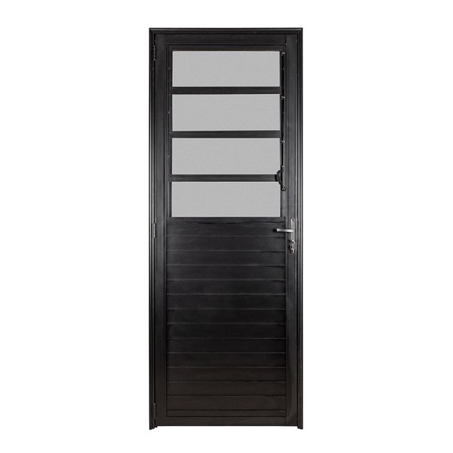 Porta Basculante Direita Vmbor 210x90 Preto Topsul Esquadrisul