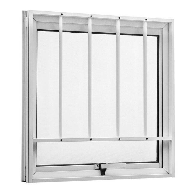 Janela-Basculante-Maxim-ar-com-Grade-de-Aluminio-Topsul-Esquadrisul-Alt--80-cm-X-Comp--80-cm-Bran