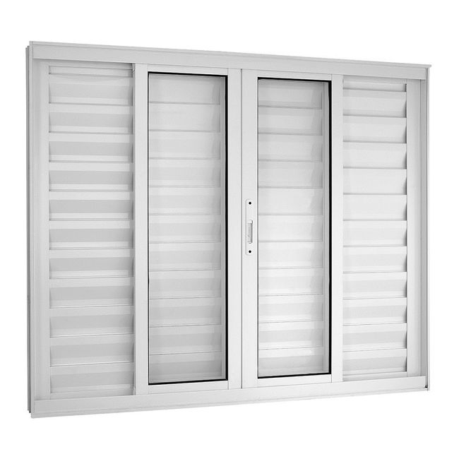 Janela-Veneziana-de-Correr-com-Grade-de-Aluminio-6-Folhas-Topsul-Esquadrisul-Alt--100cm-X-Comp--1