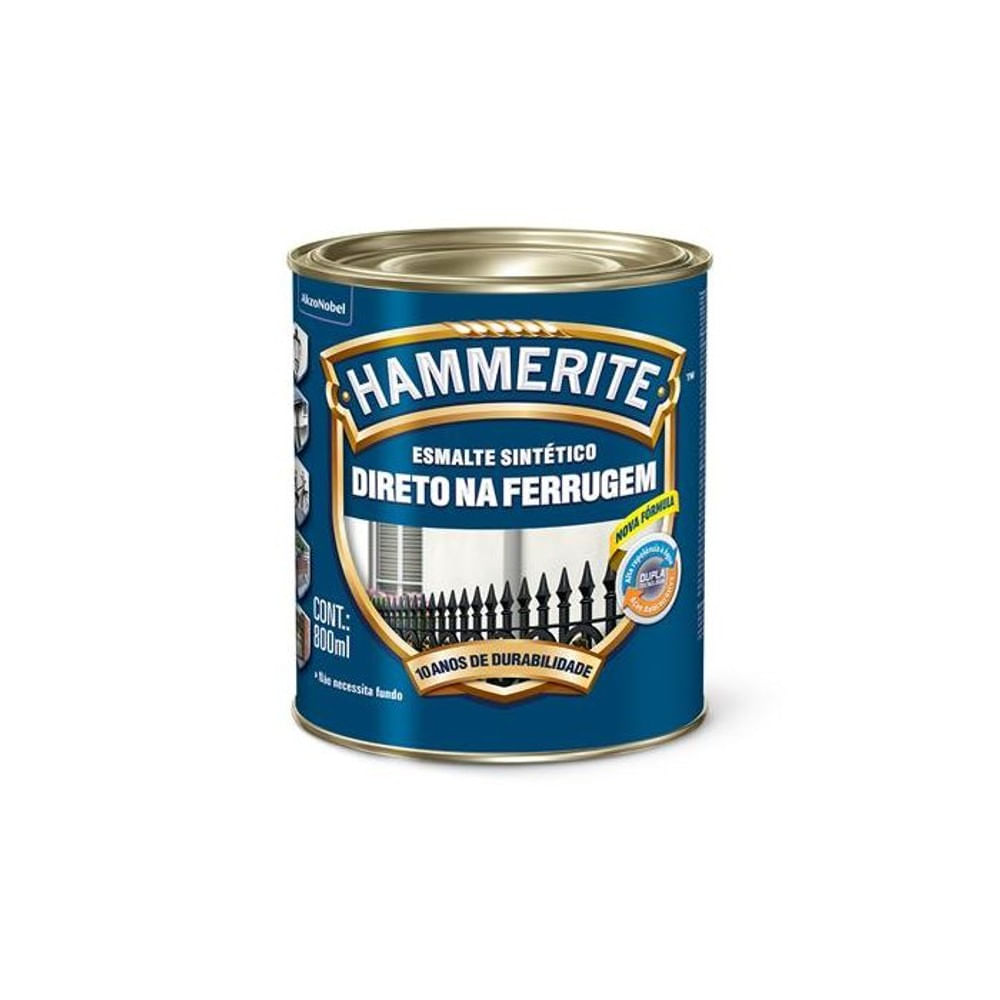 Tinta Esmalte Sintético Anti-Ferrugem Branco Brilhante 800ml Coral