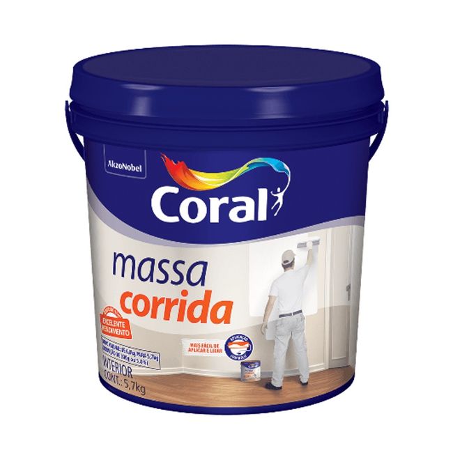 Massa Corrida Branca 5,7kg Coral