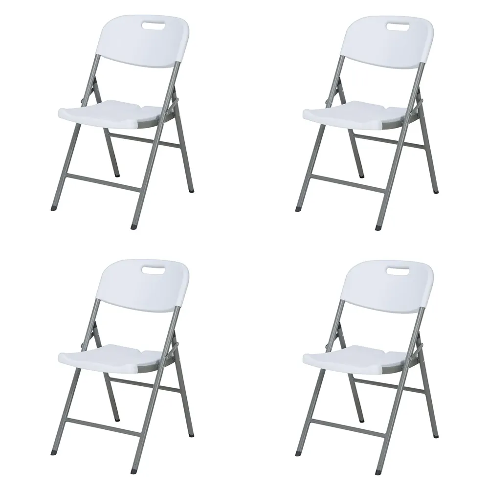 Kit 4 Cadeiras de Jardim Dobrável em Aço Coisas E Coisinhas