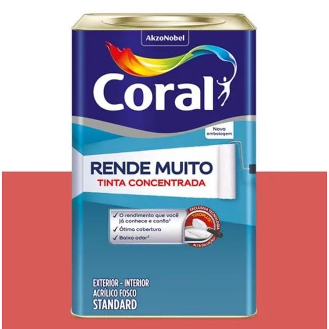 Tinta-Acrilica-Standard-Concentrada-Acabamento-Fosco-Rende-Muito-Suco-De-Goiaba-Interior-E-Exteri