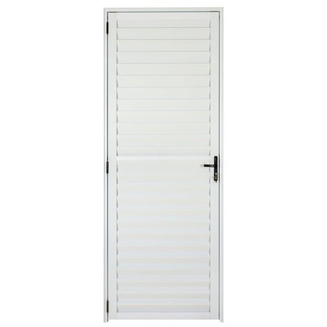Porta-de-Alumnio-Palheta-210x70-Esquerda-Branco-Ecosul-Esquadrisul