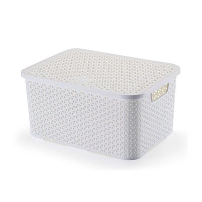 Caixa-organizadora-com-tampa-mosaico-16L-branca-Arthi