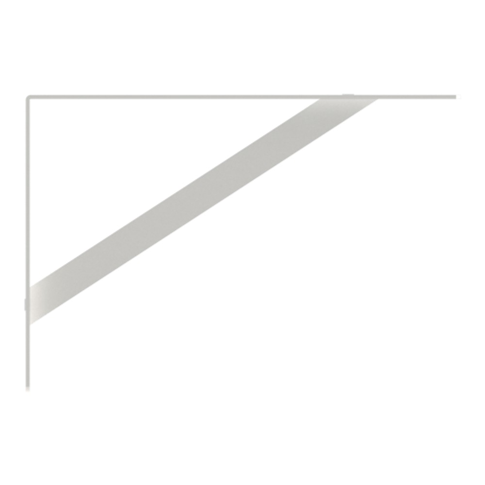 Mão Francesa Pesada MFP-25B Branco Brasforma