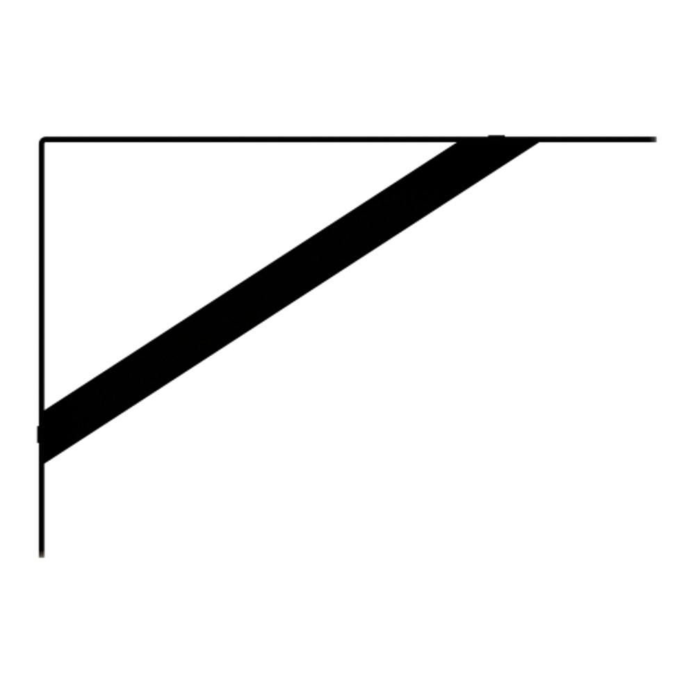 Mão Francesa Pesada MFP-25 Preto Brasforma