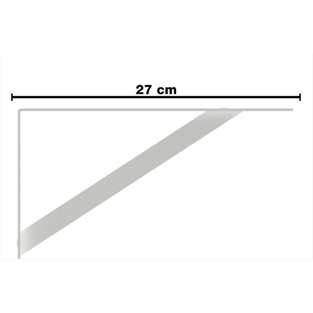 Mão Francesa Leve MFL-27B  Branco Brasforma
