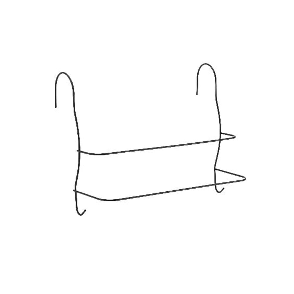 Porta Toalha Banho Duplo Para Box Black