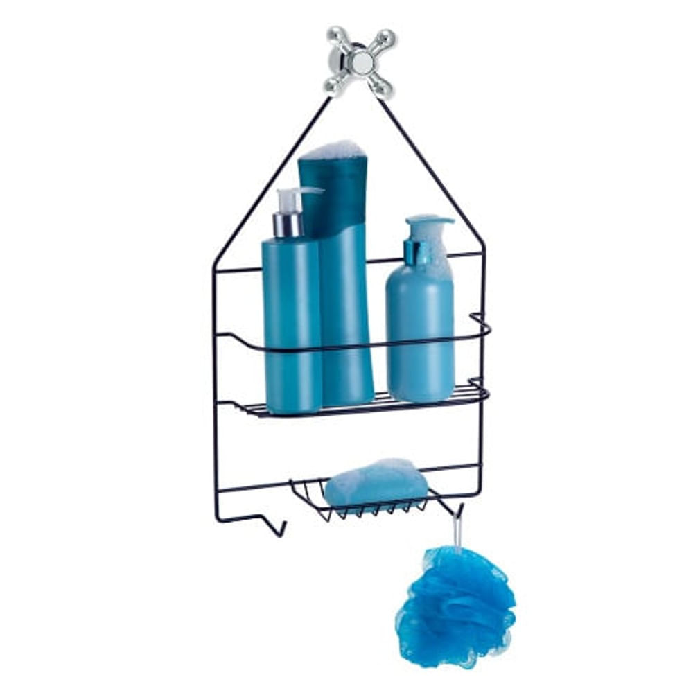 Porta Shampoo E Sabonete Master Black