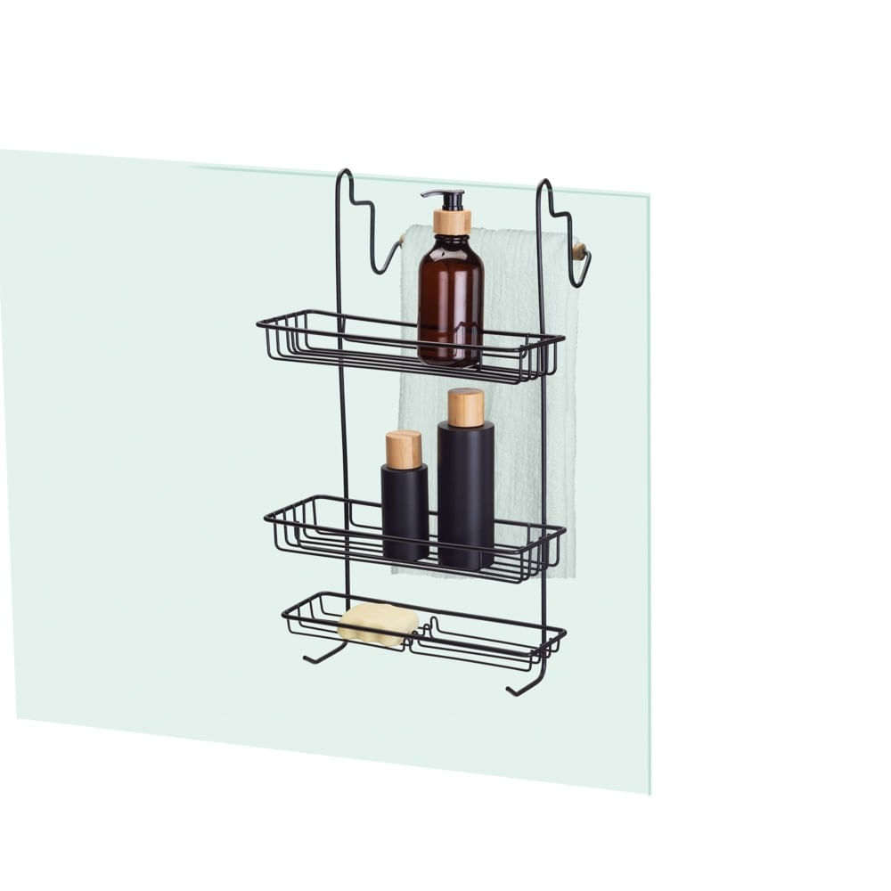 Porta Shampoo Box Black Eco Design Arthi