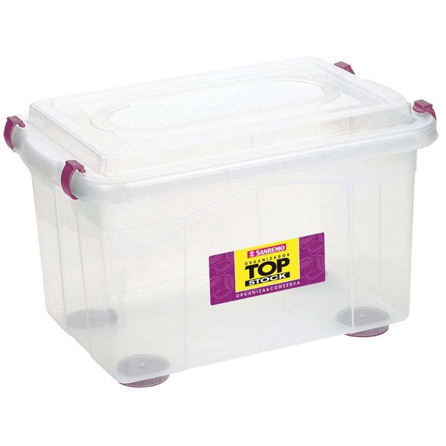 Caixa-organizadora-media-Top-Stok-167-litros-cristal-Sanremo