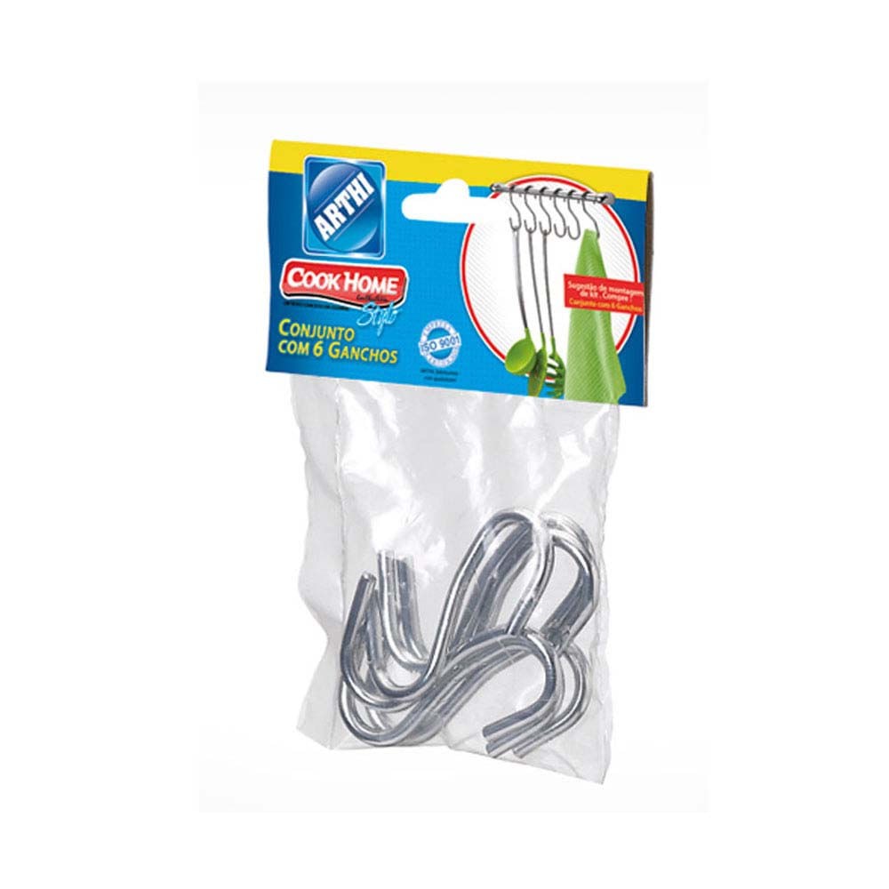 Conjunto com 6 ganchos Arthi