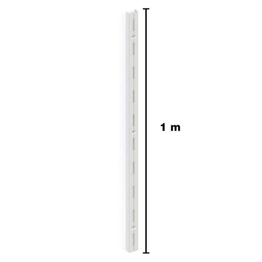 Trilho Simples Encaixe TSB-1.00B Branco Brasforma