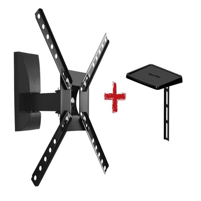 Suporte-Biarticulado-Para-TV-LED-LCD-DVD-Plasma-3D-e-Smart-TV-de-10-a-55-SBRLB-130-Preto-Brasform
