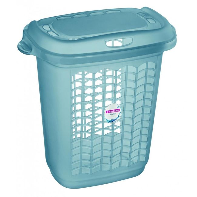 Cesto para Roupa com Tampa Sanremo 46,4 Litros Roxo