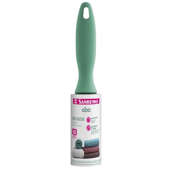 Rolo-Adesivo-Para-Pelos-50-Folhas-Verde-Sanremo