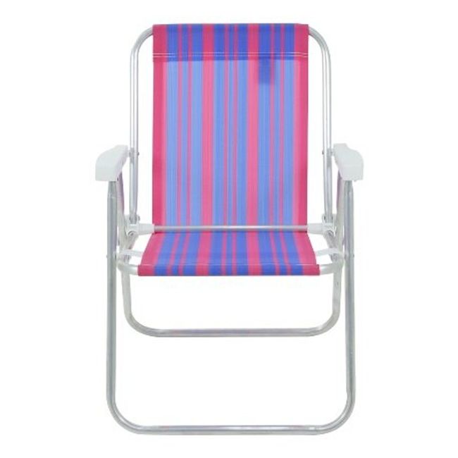 Cadeira de Praia Alta Alumínio Cores Sortidas Belfix