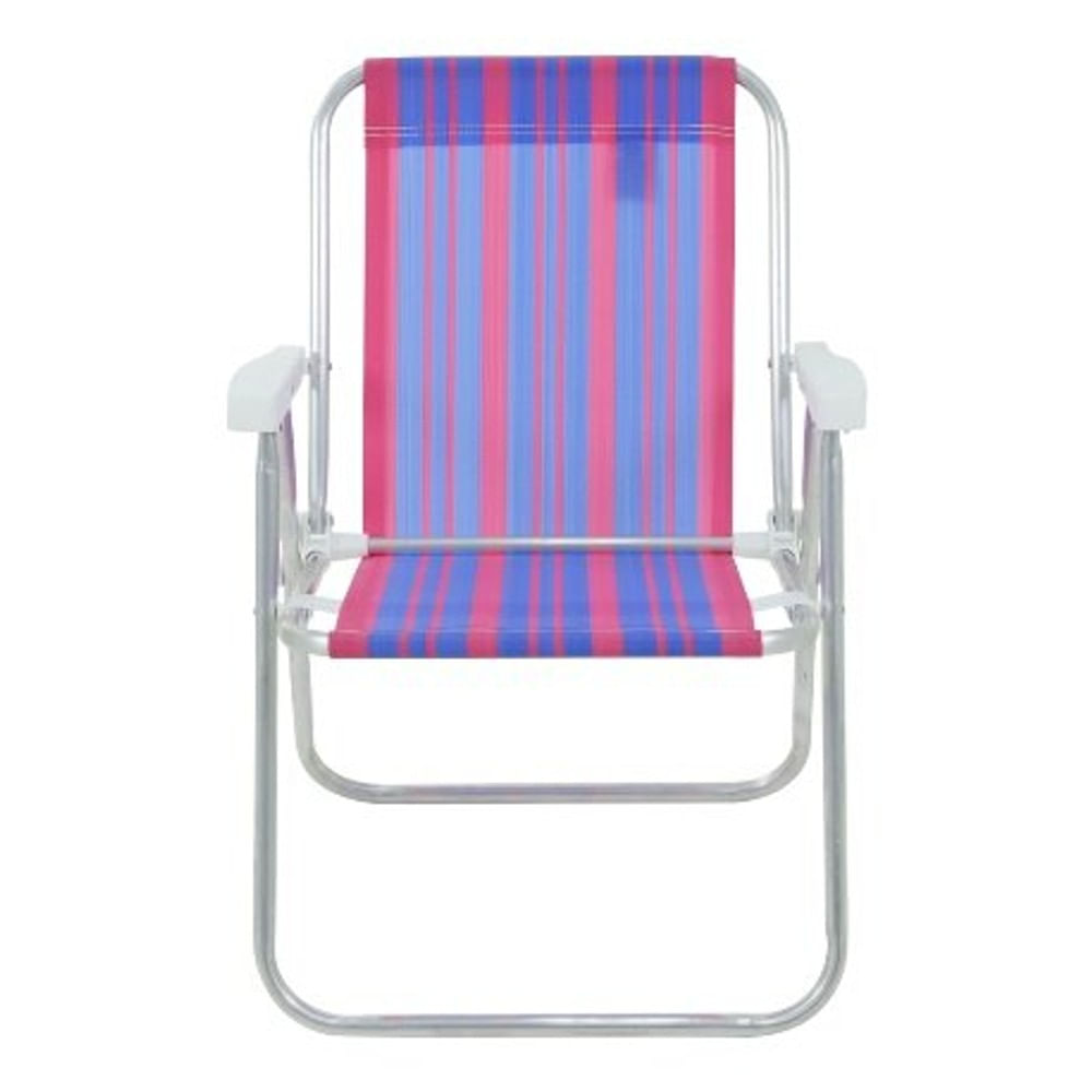 Cadeira de Praia Alta Alumínio Cores Sortidas Belfix