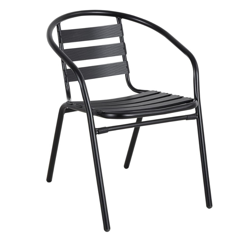 Cadeira de Jardim e Área Externa Roda Viva em Alumínio Preto Coisas e Coisinhas