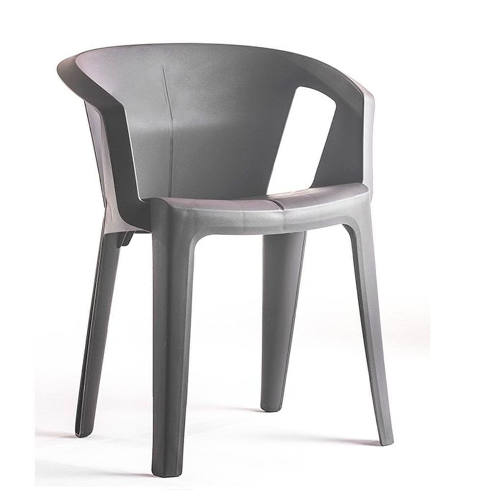 Cadeira Una Cinza Mushroom Im In Empilhável Grifit