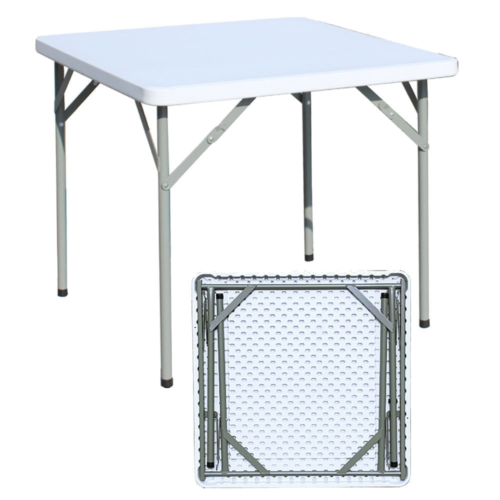 Mesa Quadrada Dobrável 84X84X74Cm Coisas E Coisinhas