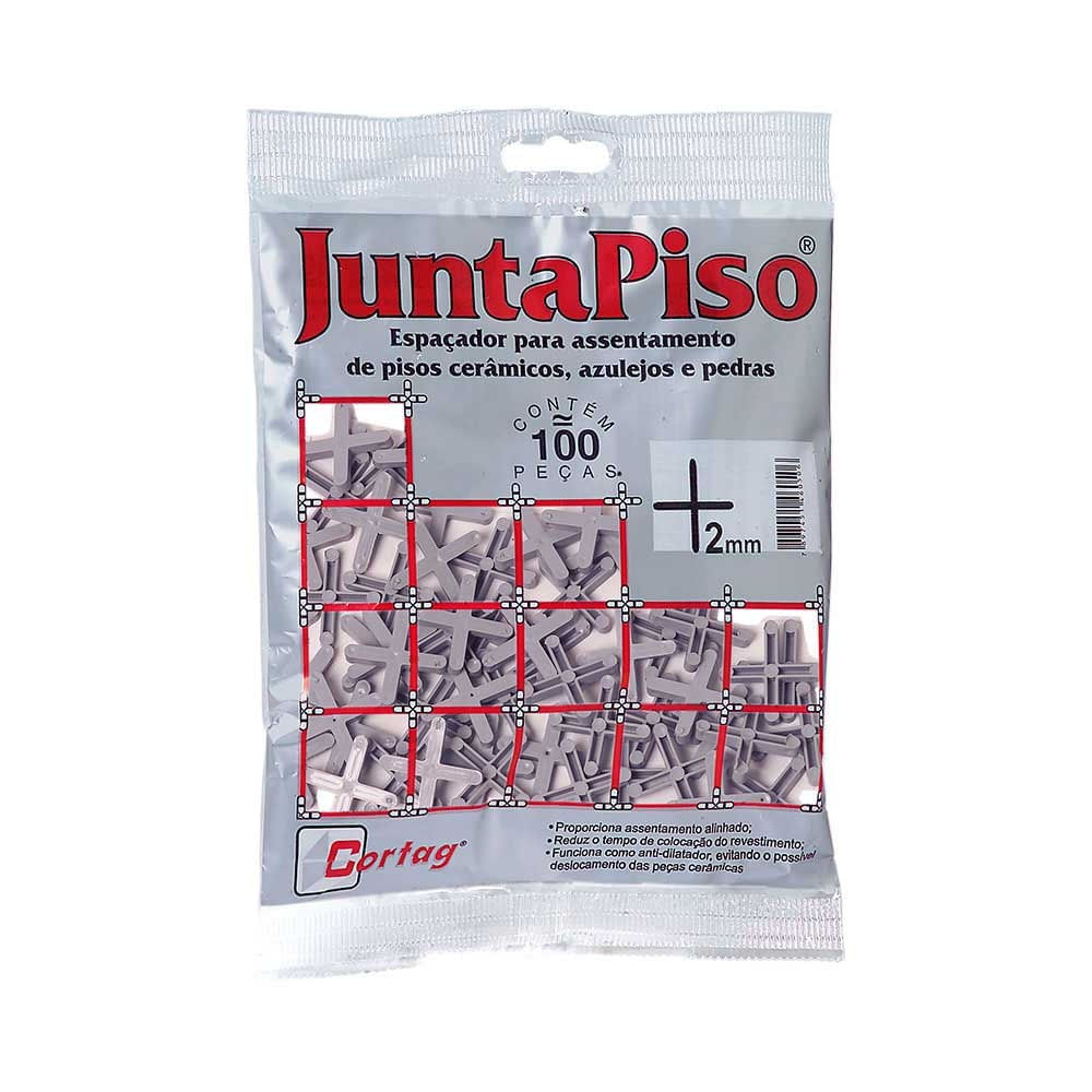 Espaçador "Juntapiso" 2 Mm 100un Cortag