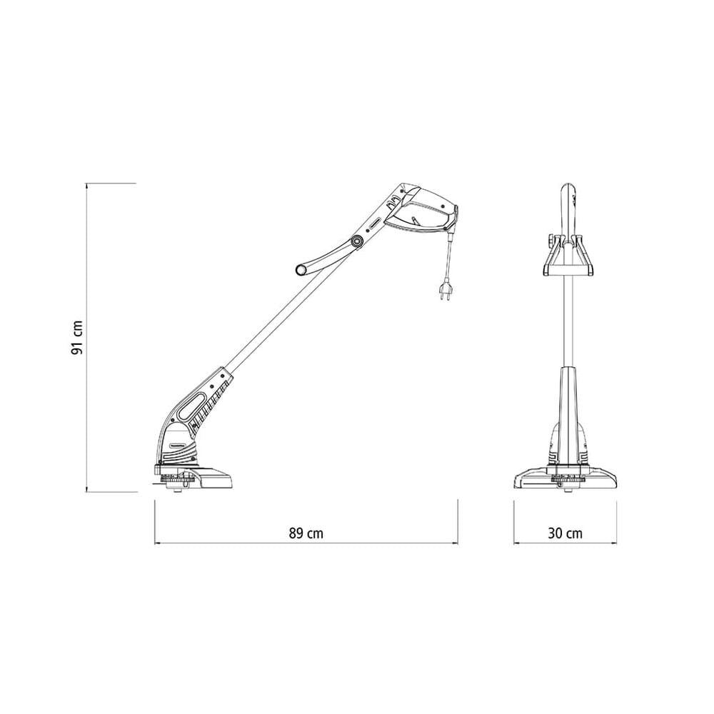 Aparador de Grama Elétrico Tramontina AP1000T 220V 1000W com Fio de Nylon
