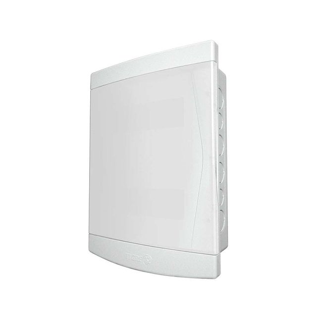 Quadro 12/16 disjuntores porta branca sem barramento Tigre