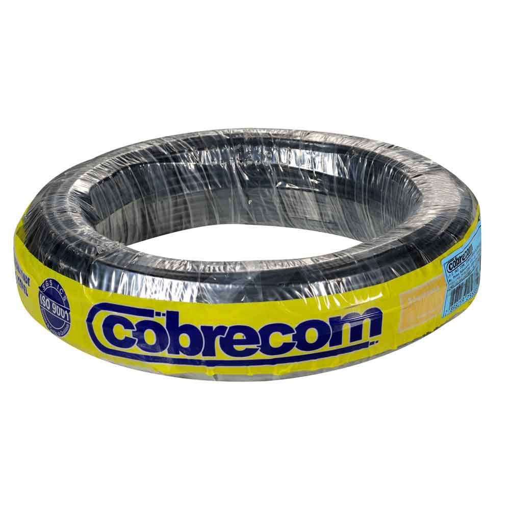 Cabo Flexível Antichamas 750V 6,0mm² Preto 50m Cobrecom