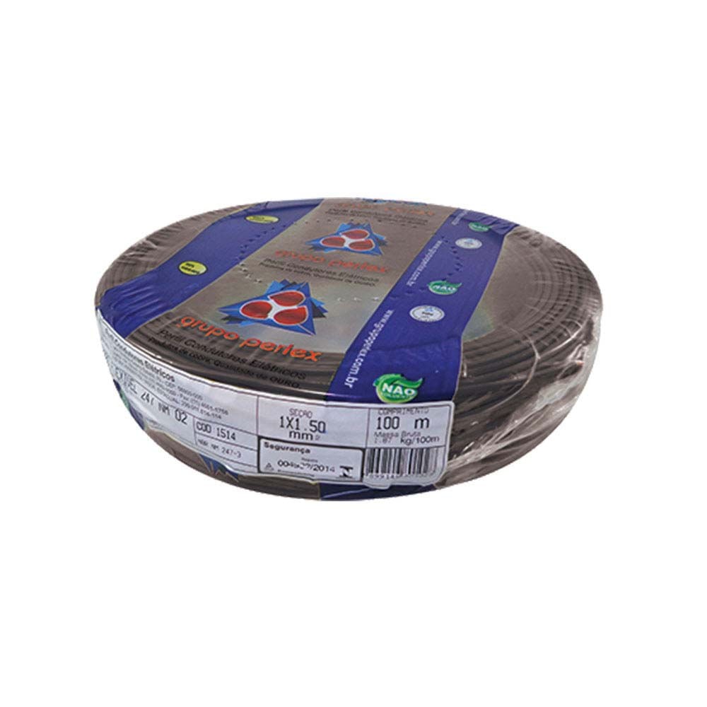 Cabo Flexivel Preto 1,5Mm 100M Perfil