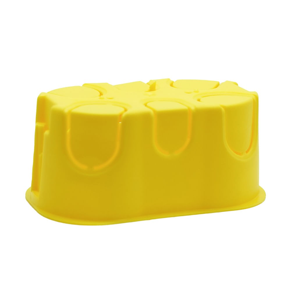 Caixa De Embutir Drywall 4X2 Amarela Tramontina