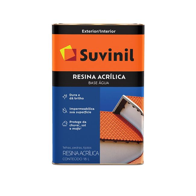 Resina Impermeabilizante Telhas Tijolos e Pedras Onix 18l Suvinil