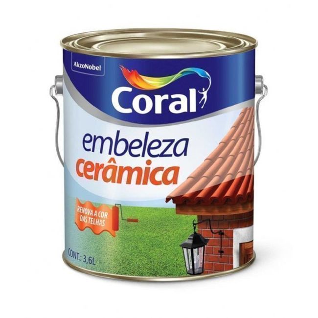 Tinta Esmalte Sintético Embeleza Cerâmica Incolor Brilhante 3,6l Coral