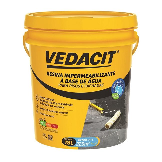 Resina Impermeabilizante Para Pisos e Fachadas 18l Vedacit