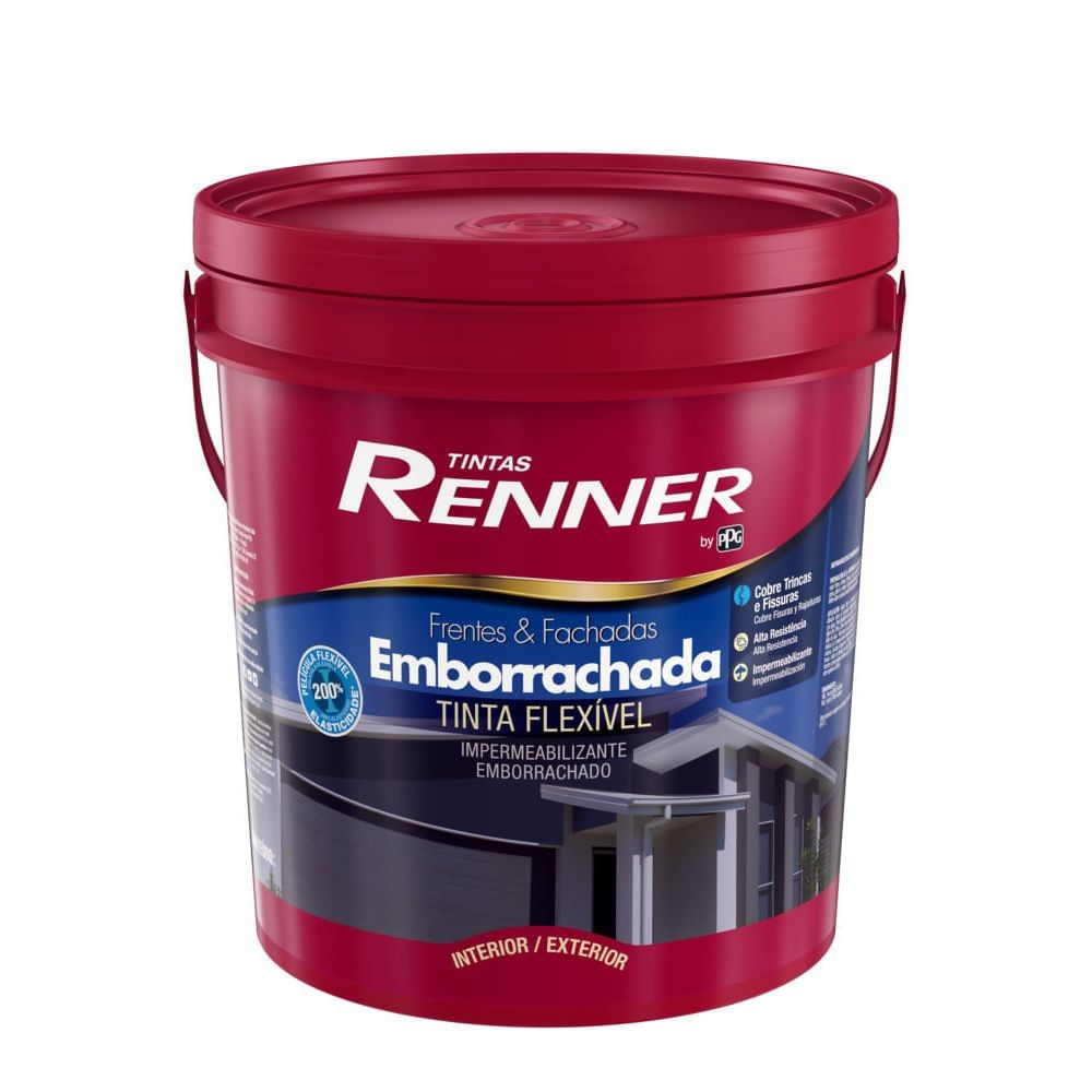 Tinta Emborrachada Branco Fosco Frentes e Fachadas 18L Renner
