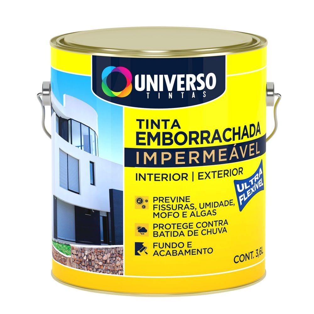 Tinta Emborrachada Externa Cinza Elefante Fosco 3,6l Universo Tintas
