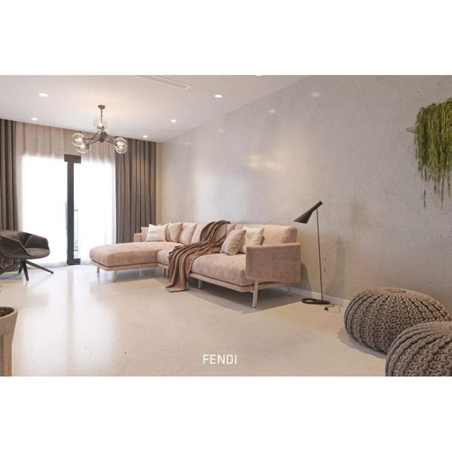 Textura Efeito Cimento Queimado Marrom Fendi 5kg PortoKoll