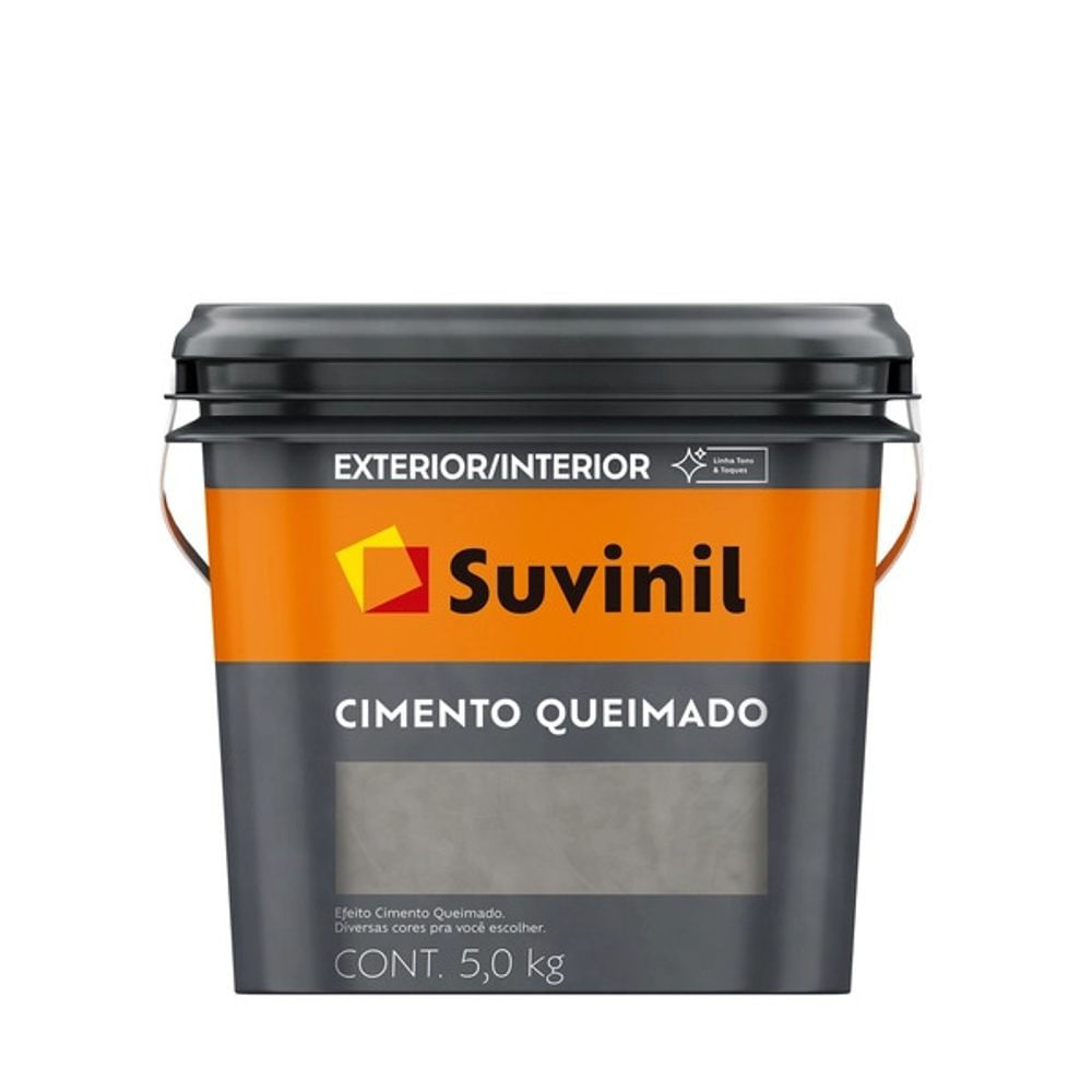 Textura Efeito Cimento Queimado Vista Noturna Fosco 5kg Suvinil