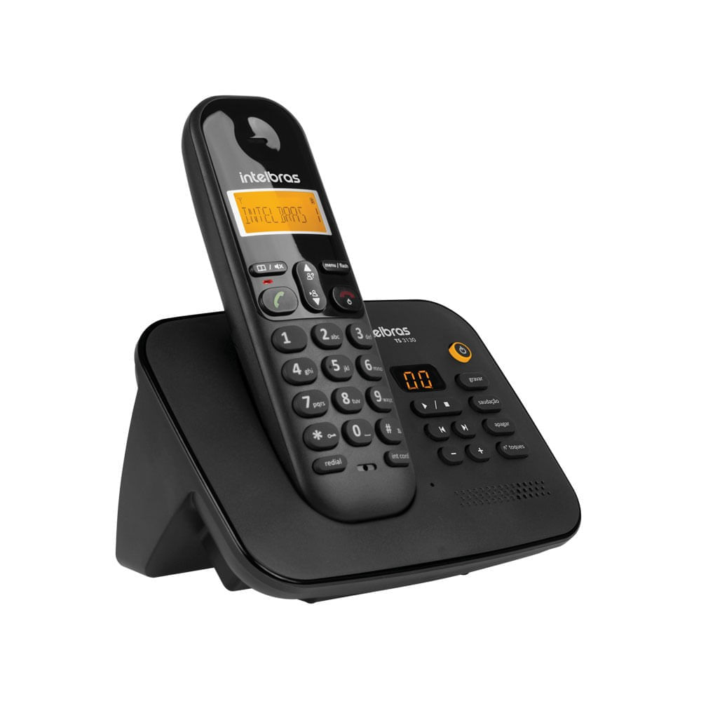 Telefone Sem Fio Digital TS 3130 Preto Intelbras