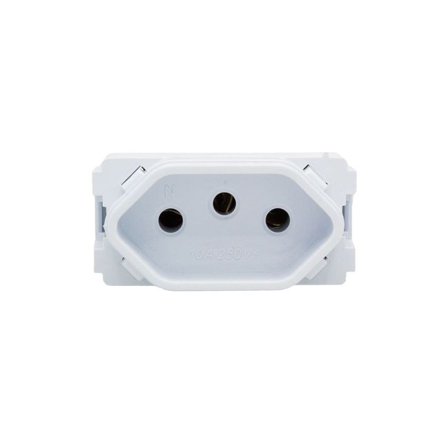 Módulo Tomada 2Pt 10A Branco Novara Dicompel