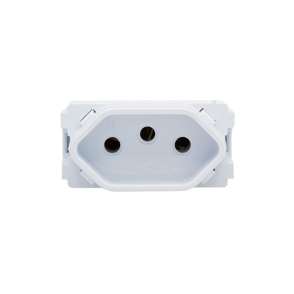 Módulo Tomada 2Pt 10A Branco Novara Dicompel