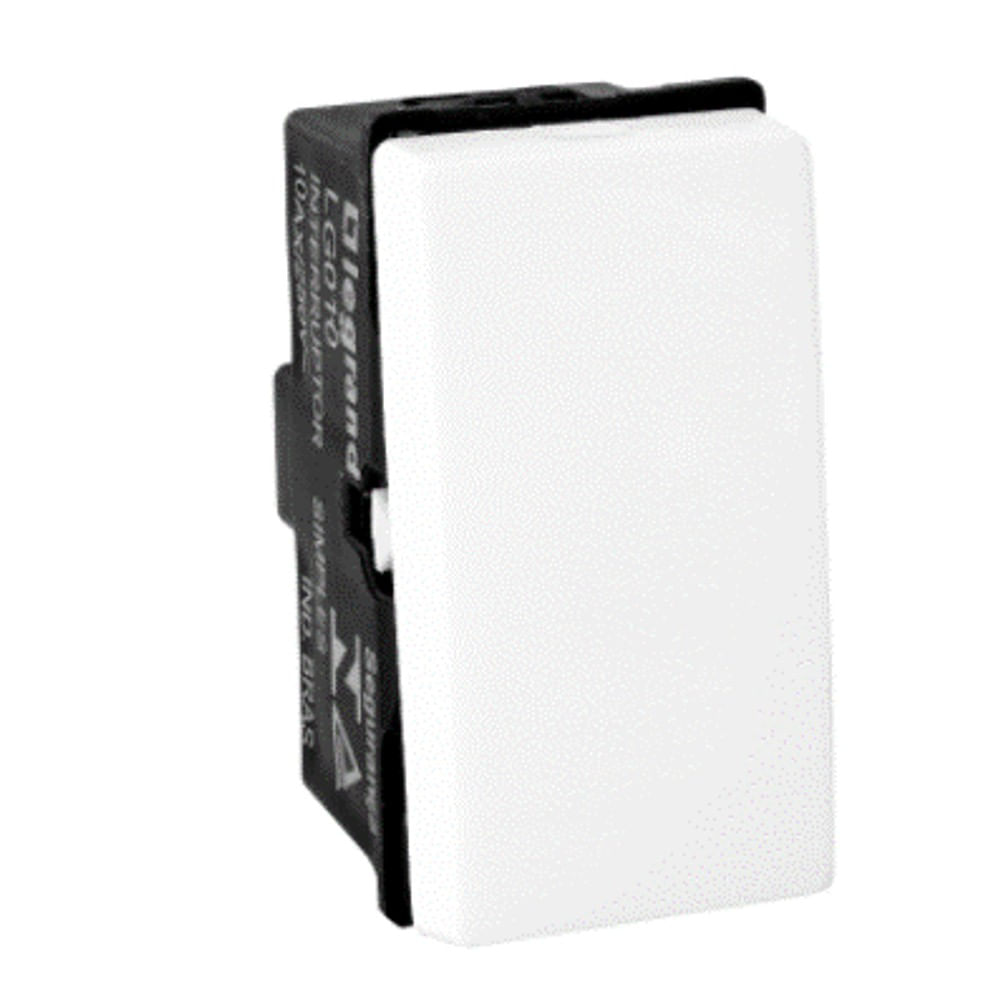 Módulo Interruptor Simples 10a Branco Pial Pop Legrand