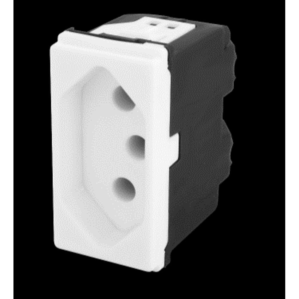 Módulo Tomada De Energia 2 Polos 20a Branco Pial Pop Legrand