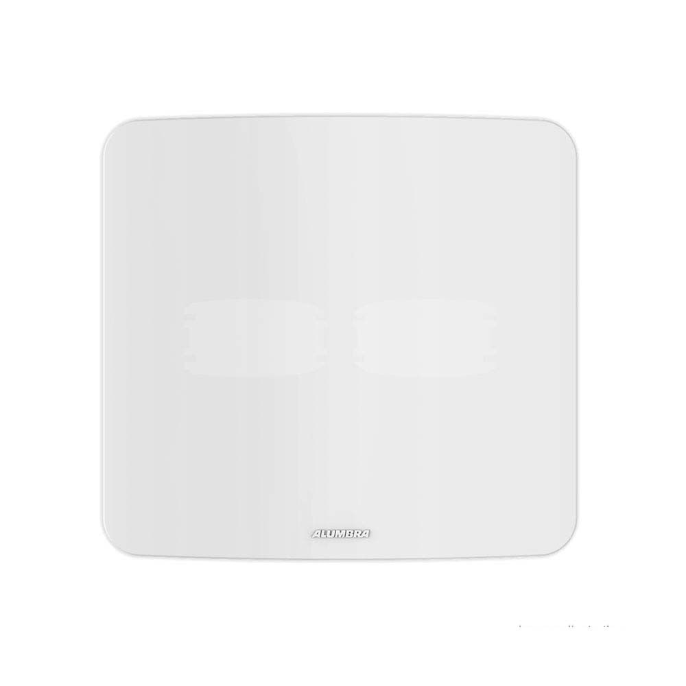 Placa  Cega Com Suporte Linha Gracia 4x4 Branco Alumbra