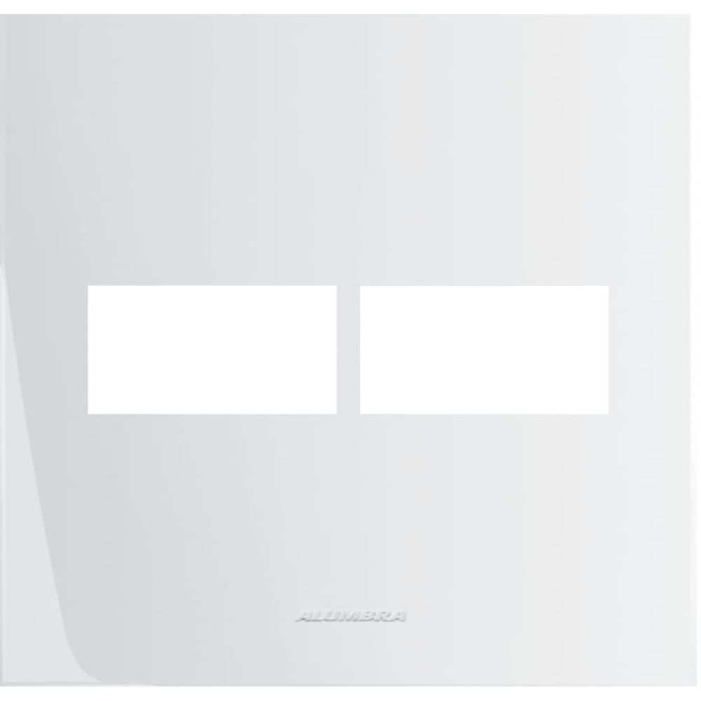 Placa 2 Módulos Com Suporte Inova Pro 4x4 Branco Alumbra
