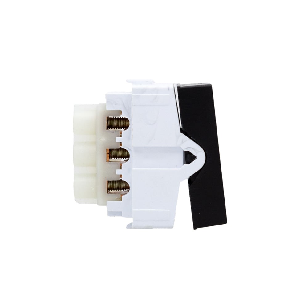 Módulo 1 Interruptor Paralelo Preto Fosco Ekron Dicompel