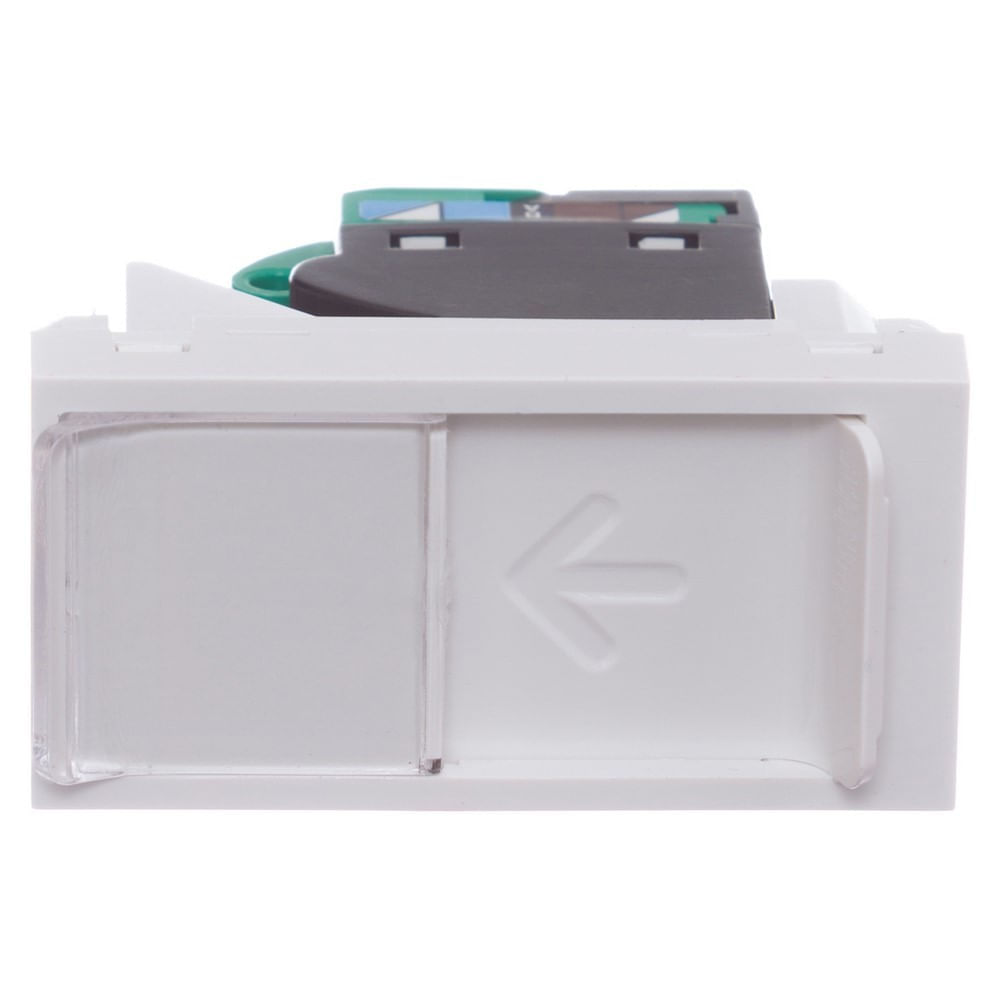 Módulo Tomada Rj45 8 Fios Utp Categoria 5e Toolless Branco Orion Schneider